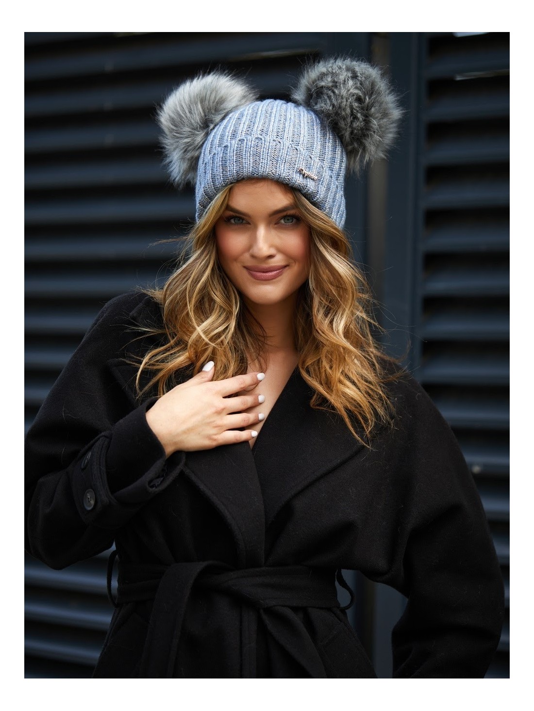 Blue winter hat C4 - Online store - Boutique